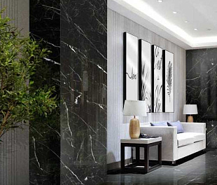 Керамогранит Litestone Dimensional Ensembles Green-Black 60x60 Черный Полированный