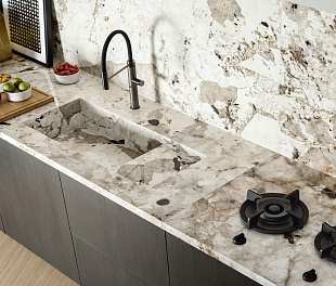 Керамогранит Froststone Tiles Wild Essence Series White 280x120 Белый Глянцевый