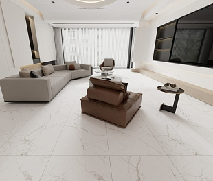 Керамогранит Celestial body White porcelain stoneware 120x60 Белый Матовый
