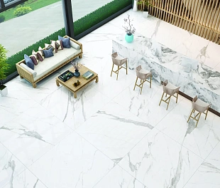 Керамогранит Lunar tiles Slabs 120x120 White Белый Полированный