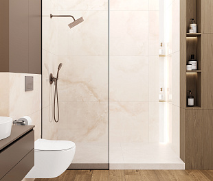 Керамогранит CeraLux Souffle Beige 80x80 Бежевый Полированный