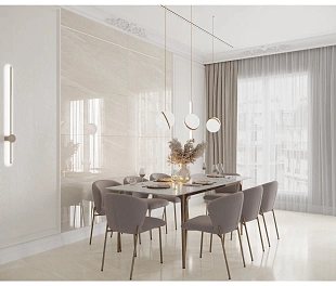 Керамогранит CeraLux Solitary Flakes 60x59.5 Бежевый Полированный