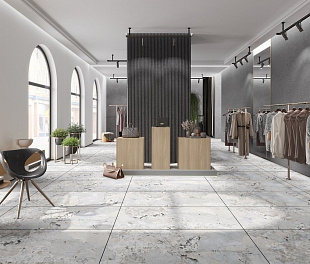 Керамогранит Underwater ceramics INDIA NEW India Oasis 60X120 Gray Marble 120x60 Серый Матовый