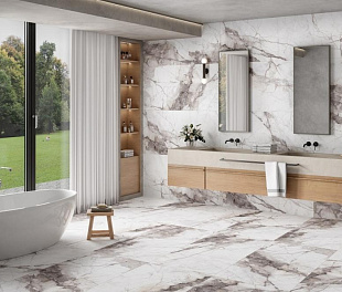 Керамогранит TerraCraft Plush Light Gray Polished 120x60 Светло-серый Полированный