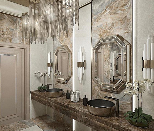 Керамогранит Gleamstone Square Harmony Blue 60x59.5 Серый Полированный