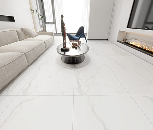 Керамогранит Celestial body White Marble 120x60 Белый Матовый