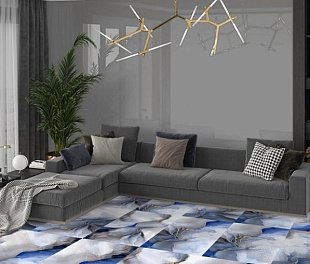 Керамогранит TerraCraft Shade Blue Matte 120x60 Голубой Матовый