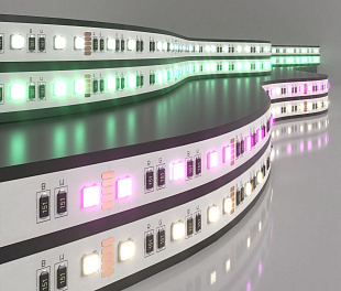 Светодиодная лента Лента светодиодная 24V 24W 60Led 5050 IP20 MIX RGB/дневной белый, 5м
