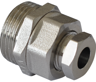 Муфта для ввода нагревательного кабеля внутрь трубы