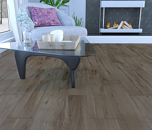 Керамогранит CeraLux Plurix 15x90 Коричневый Матовый