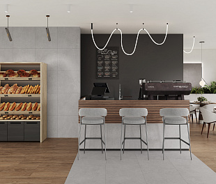 Керамогранит CeraLux Sandy Grigio Grey Matte PRO 80x80 Серый Матовый