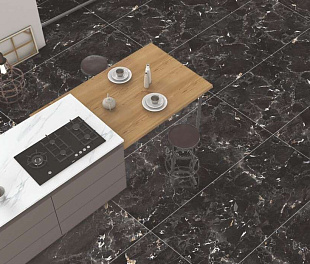 Керамогранит Lunar tiles Highglossy 60x120 Onix black Черный Полированный