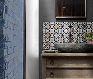 Керамогранит Foreign Lily Dark Blue 20x6,5 Темно-синий Глянцевый