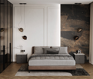 Керамогранит CeraLux Milky Way Brown 160x80 Коричневый Матовый