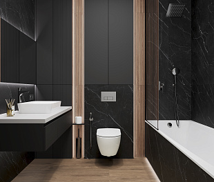 Керамогранит CeraLux Symphony Black 59,5x59,5 Черный Матовый