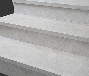 Ступень L керамогранит MYSTICAL CHARM BIANCO 32X120 MATT с подступенником