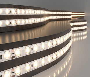 Светодиодная лента Лента светодиодная 24V 9,6W 120Led 2835 IP65 теплый белый, 5м