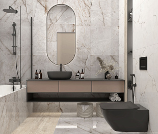 Керамогранит CeraLux Silver Grove 60x59.5 Серый Полированный