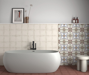 Керамогранит Foreign Peinture Ivoire 20x20 Слоновая кость Матовый