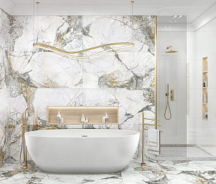 Керамогранит Elegance Tiles & Stone SILVER AURA ESSENCE 60x120 Белый Полированный