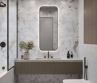 Керамогранит Ceramosa Tiles Superstar Beige Decor 120x60 Бежевый Глазурованный