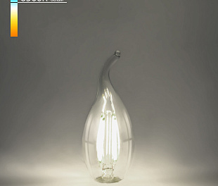 Филаментная светодиодная лампа Свеча на ветру 9W 6500K E14 (CW35 прозрачный) BLE1441