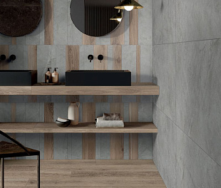 Керамогранит ACU tiles Eco Fusion Range Oak 20x120 Коричневый Матовый