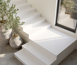 Керамогранит StarLab Solid color White Satin 320x80 Белый Сатинированный