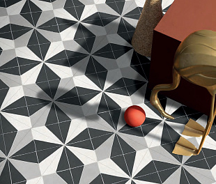 Керамогранит ACU tiles Doppelganger Beige Triangle 60x60 Серый Матовый