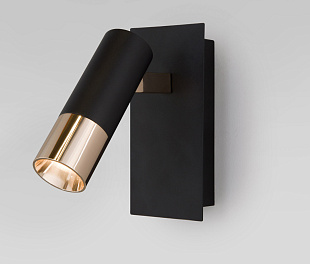 Настенный светодиодный светильник 20142/1 LED черный/золото