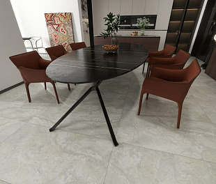 Керамогранит Celestial body Ripplestone Realm White Matt 120x60 Белый Матовый