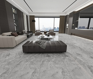 Керамогранит Celestial body Dark Grey 120x60 Темно-серый Полированный
