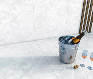 Керамогранит Lunar tiles Glossy 60x120 Bianco Серый Полированный