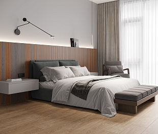 Керамогранит CeraLux Striped tiles Brown 120x60 Коричневый Матовый карвинг