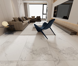 Керамогранит Celestial body White Carving Marble 120x60 Белый Карвинг
