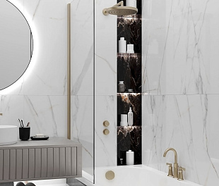 Керамогранит CeraLux Milan Marble Fusion 60x59.5 Белый Матовый