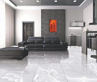 Керамогранит Lunar tiles Glossy 60x120 Onyx grey Серый Полированный