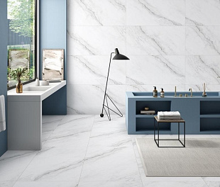 Керамогранит TerraCraft Plush Light Grey Marble 120x60 Светло-серый Полированный