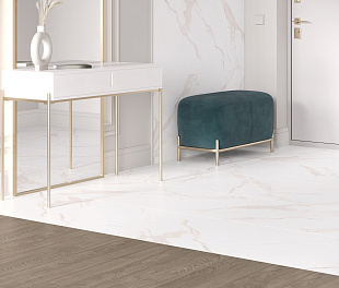Керамогранит CeraLux Figurina White 120x60 Белый Структрный матовый
