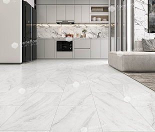 Кварцвинил Alfoor SPC White Stone 60x30 Белый Матовый