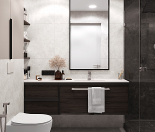 Керамогранит CeraLux Peter Blanco Light Grey carving 60x60 Светло-серый Матовый карвинг