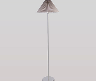 Классический напольный светильник 01133/1 хром/серый