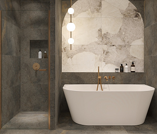 Керамогранит Ceramosa Tiles Vastness Gray Matte 120x60 Cерый Матовый