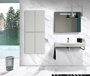 Керамогранит Lunar tiles Carving soft White 60x120 Белый Матовый карвинг