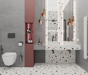 Керамогранит CeraLux Mosaic White carving 60x120 Белый Матовый карвинг