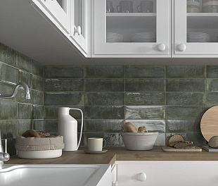 Керамогранит Shitsu Magerdam Green 30x10 Зеленый Глянцевый