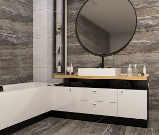 Керамогранит Edge ceramics King Grey Matt 120x60 Серый Карвинг