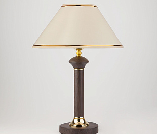 Настольный светильник с тканевым абажуром 60019/1 венге