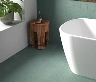 Керамогранит Foreign Caves Green Matt 14x14 Зеленый Матовый