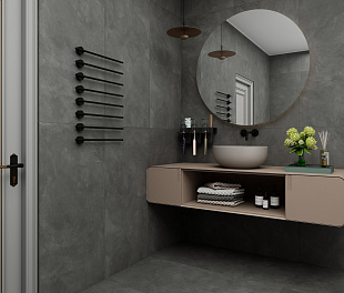Керамогранит Desert ConcreteChic Range Dark Grey 120x60 Темно-серый Матовый
